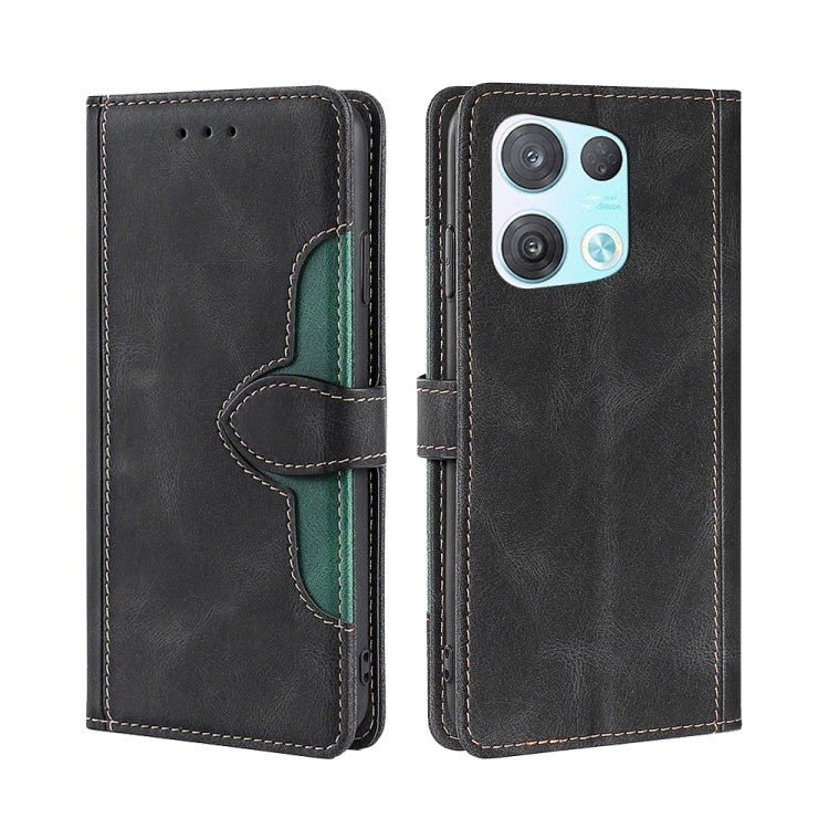 Custodia per telefono in pelle con fibbia magnetica Skin Feel, For OPPO K10 Pro 5G, For Honor X7 4G, For OPPO Reno8 5G, For Samsung Galaxy A22 5G Japan, For OPPO Reno8 Pro 5G, For Xiaomi Redmi Note 11T Pro / Pro Plus 5G