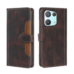 Custodia per telefono in pelle con fibbia magnetica Skin Feel, For OPPO K10 Pro 5G, For Honor X7 4G, For OPPO Reno8 5G, For Samsung Galaxy A22 5G Japan, For OPPO Reno8 Pro 5G, For Xiaomi Redmi Note 11T Pro / Pro Plus 5G