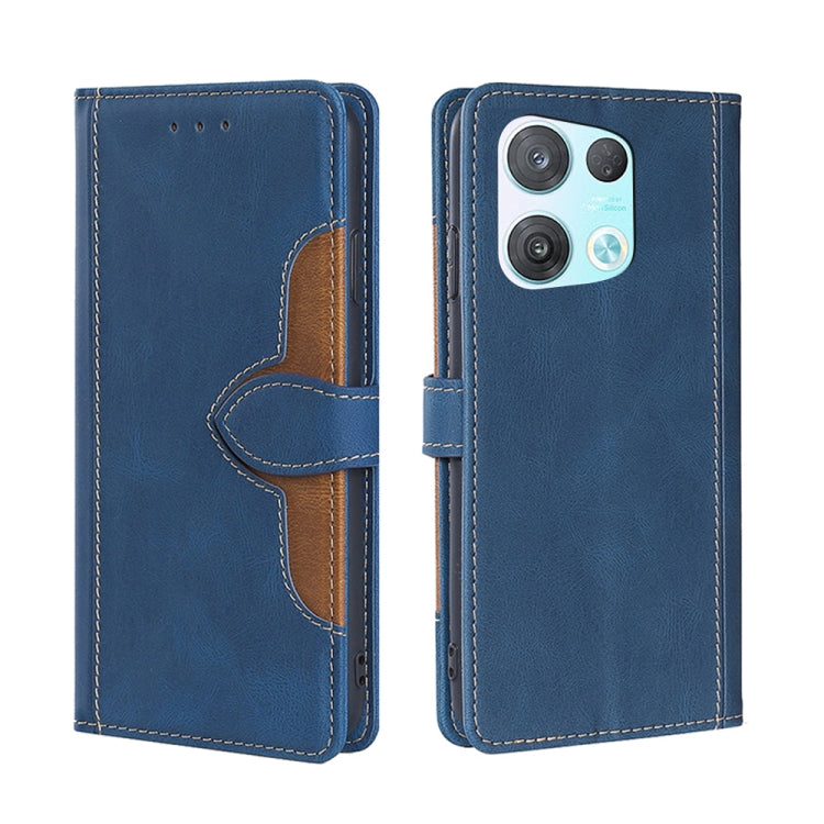Custodia per telefono in pelle con fibbia magnetica Skin Feel, For OPPO K10 Pro 5G, For Honor X7 4G, For OPPO Reno8 5G, For Samsung Galaxy A22 5G Japan, For OPPO Reno8 Pro 5G, For Xiaomi Redmi Note 11T Pro / Pro Plus 5G