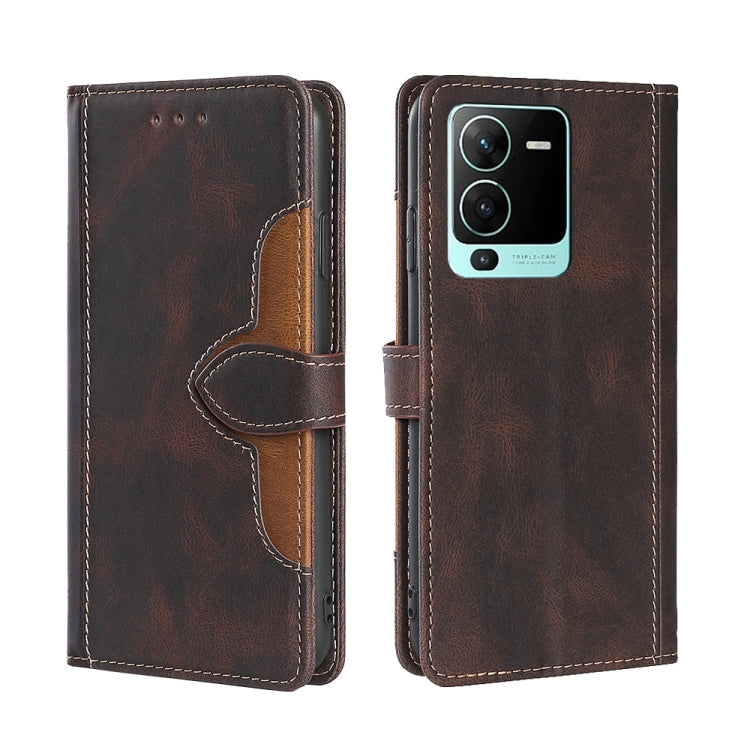 Custodia per telefono in pelle con fibbia magnetica Skin Feel, For Motorola Moto G52 4G / G82 5G, For vivo S15 Pro 5G, For Motorola Moto G52j 5G, For vivo S15e 5G /  T1 Snapdragon 778G, For vivo Y15s Global, For Nokia C21