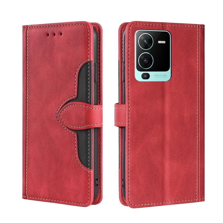 Custodia per telefono in pelle con fibbia magnetica Skin Feel, For Motorola Moto G52 4G / G82 5G, For vivo S15 Pro 5G, For Motorola Moto G52j 5G, For vivo S15e 5G /  T1 Snapdragon 778G, For vivo Y15s Global, For Nokia C21
