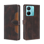 Custodia per telefono in pelle con fibbia magnetica Skin Feel, For Motorola Moto G52 4G / G82 5G, For vivo S15 Pro 5G, For Motorola Moto G52j 5G, For vivo S15e 5G /  T1 Snapdragon 778G, For vivo Y15s Global, For Nokia C21
