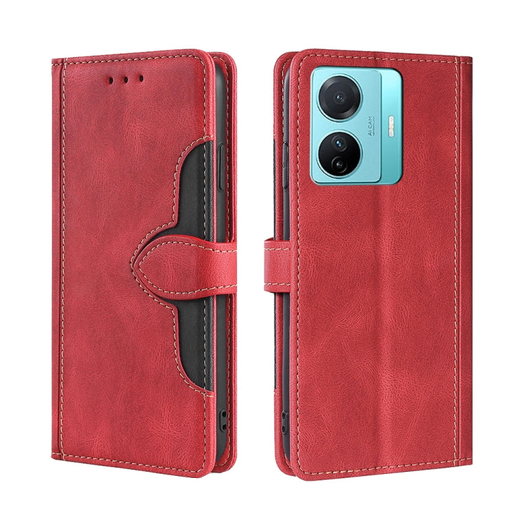 Custodia per telefono in pelle con fibbia magnetica Skin Feel, For Motorola Moto G52 4G / G82 5G, For vivo S15 Pro 5G, For Motorola Moto G52j 5G, For vivo S15e 5G /  T1 Snapdragon 778G, For vivo Y15s Global, For Nokia C21
