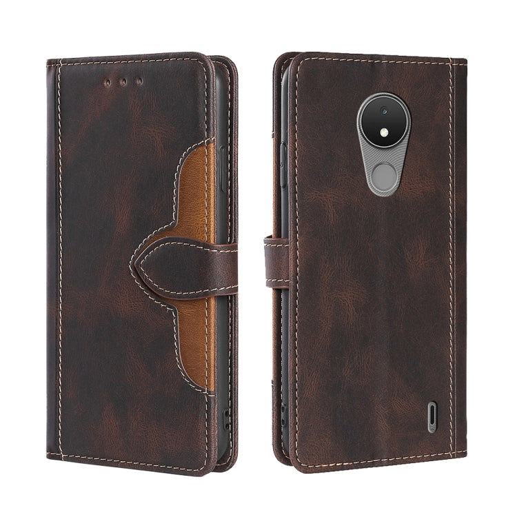 Custodia per telefono in pelle con fibbia magnetica Skin Feel, For Motorola Moto G52 4G / G82 5G, For vivo S15 Pro 5G, For Motorola Moto G52j 5G, For vivo S15e 5G /  T1 Snapdragon 778G, For vivo Y15s Global, For Nokia C21