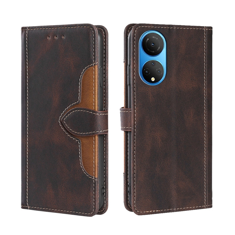 Custodia per telefono in pelle con fibbia magnetica Skin Feel, For OPPO K10 Pro 5G, For Honor X7 4G, For OPPO Reno8 5G, For Samsung Galaxy A22 5G Japan, For OPPO Reno8 Pro 5G, For Xiaomi Redmi Note 11T Pro / Pro Plus 5G