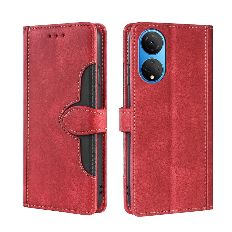 Custodia per telefono in pelle con fibbia magnetica Skin Feel, For OPPO K10 Pro 5G, For Honor X7 4G, For OPPO Reno8 5G, For Samsung Galaxy A22 5G Japan, For OPPO Reno8 Pro 5G, For Xiaomi Redmi Note 11T Pro / Pro Plus 5G