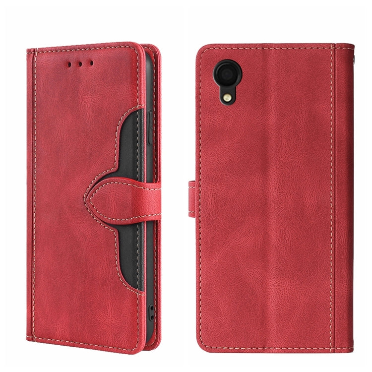 Custodia per telefono in pelle con fibbia magnetica Skin Feel, For OPPO K10 Pro 5G, For Honor X7 4G, For OPPO Reno8 5G, For Samsung Galaxy A22 5G Japan, For OPPO Reno8 Pro 5G, For Xiaomi Redmi Note 11T Pro / Pro Plus 5G