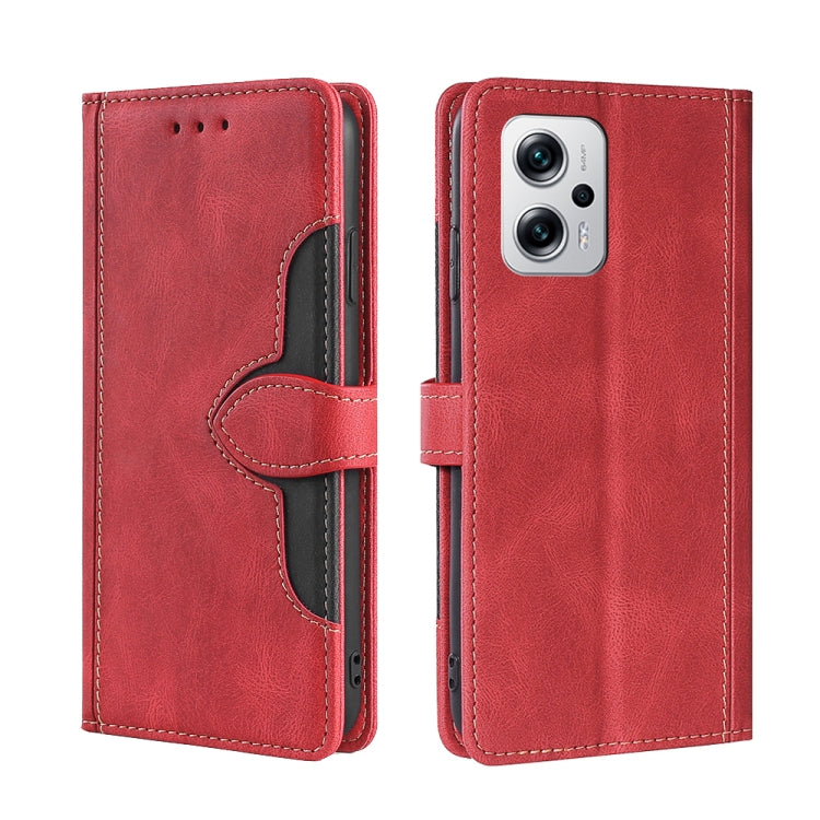 Custodia per telefono in pelle con fibbia magnetica Skin Feel, For OPPO K10 Pro 5G, For Honor X7 4G, For OPPO Reno8 5G, For Samsung Galaxy A22 5G Japan, For OPPO Reno8 Pro 5G, For Xiaomi Redmi Note 11T Pro / Pro Plus 5G