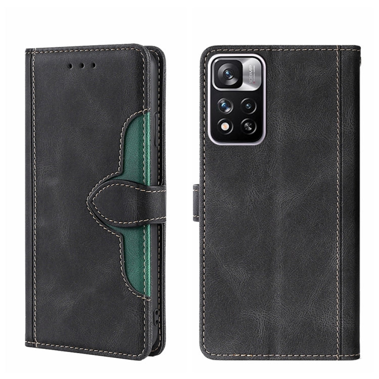 Custodia per telefono in pelle con fibbia magnetica Skin Feel, For OPPO Reno8 Pro Plus 5G, For Xiaomi Redmi Note 11 Pro 5G / Pro Plus 5G, For Xiaomi 12 Lite, For Xiaomi Mi Mix 4, For Xiaomi Poco M4 5G