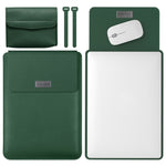 Borsa per computer in pelle leggera e portatile 4 in 1, 11/12 inches, 13/14 inches, 15.4/15.6/16.1 inches