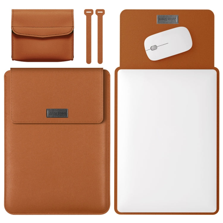Borsa per computer in pelle leggera e portatile 4 in 1, 11/12 inches, 13/14 inches, 15.4/15.6/16.1 inches