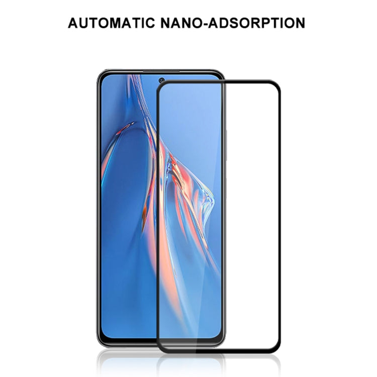 mocolo 9H Full Glue Silk Print Pellicola in vetro temperato, For Xiaomi Redmi Note 11E Pro, For Xiaomi Redmi 10A, For Xiaomi Redmi 10C, For Xiaomi Redmi K50, For Samsung Galaxy M33, For Samsung Galaxy M53