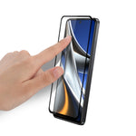 mocolo 9H Full Glue Silk Print Pellicola in vetro temperato, For Xiaomi Poco X4 Pro 5G