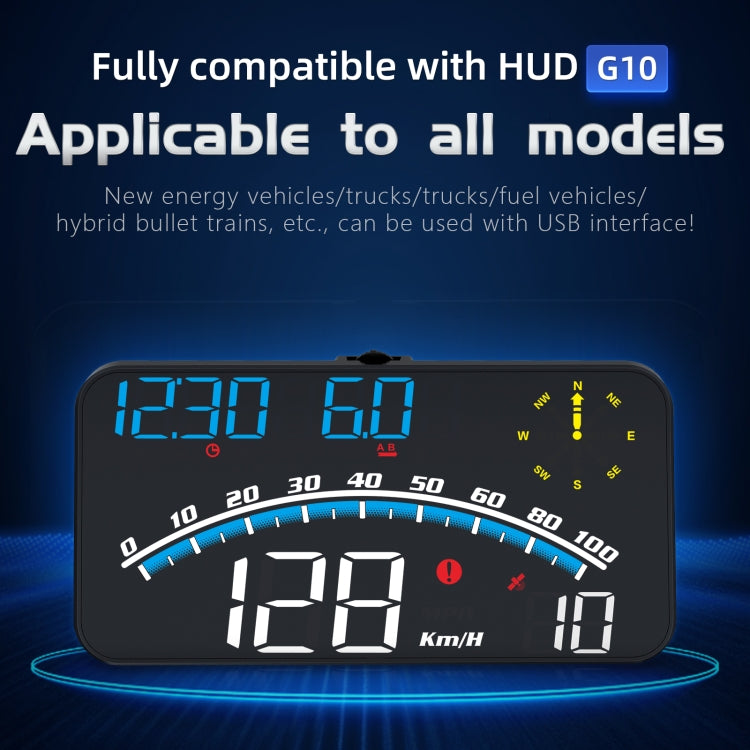 G10 5.5 pollici Car HUD GPS Head Up Display Tachimetro Contachilometri LED Proiettore per parabrezza, G10