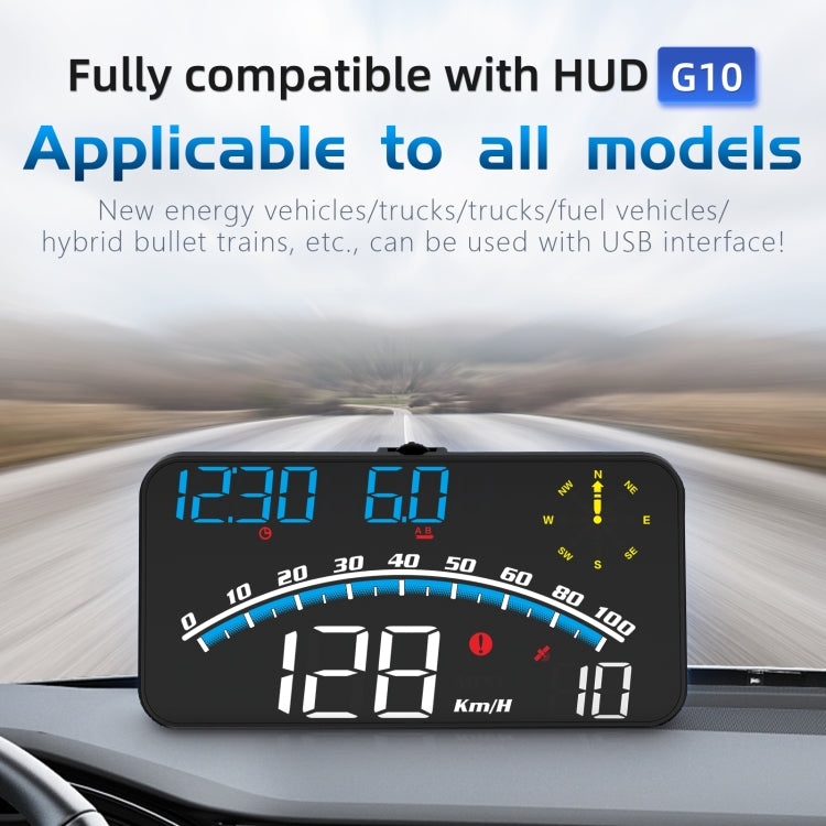 G10 5.5 pollici Car HUD GPS Head Up Display Tachimetro Contachilometri LED Proiettore per parabrezza, G10