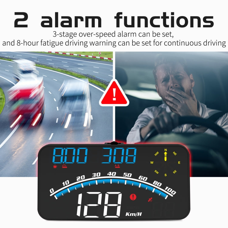 G10 5.5 pollici Car HUD GPS Head Up Display Tachimetro Contachilometri LED Proiettore per parabrezza, G10