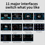 P22 Proiettore per parabrezza a doppio sistema HUD Head Up Display da 3,5 pollici per auto GPS OBD2, P22