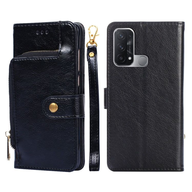 Borsa con cerniera PU + TPU Custodia per telefono in pelle con vibrazione orizzontale, For OPPO Reno5 A, For OPPO Reno6 4G, For OPPO Reno8 5G, For OPPO Reno8 Pro 5G, For OPPO Reno8 Pro+ 5G, For OPPO Realme GT Master/Q3 Pro Carnival