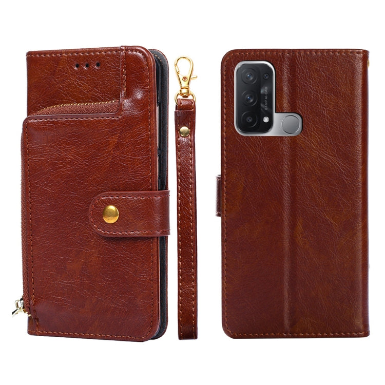 Borsa con cerniera PU + TPU Custodia per telefono in pelle con vibrazione orizzontale, For OPPO Reno5 A, For OPPO Reno6 4G, For OPPO Reno8 5G, For OPPO Reno8 Pro 5G, For OPPO Reno8 Pro+ 5G, For OPPO Realme GT Master/Q3 Pro Carnival