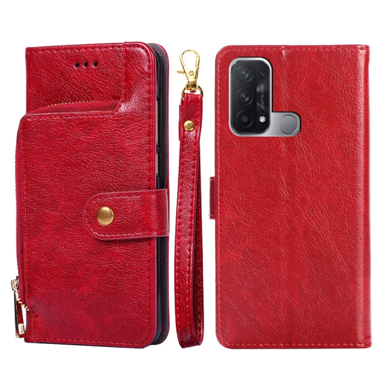 Borsa con cerniera PU + TPU Custodia per telefono in pelle con vibrazione orizzontale, For OPPO Reno5 A, For OPPO Reno6 4G, For OPPO Reno8 5G, For OPPO Reno8 Pro 5G, For OPPO Reno8 Pro+ 5G, For OPPO Realme GT Master/Q3 Pro Carnival