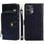 Borsa con cerniera PU + TPU Custodia per telefono in pelle con vibrazione orizzontale, For OPPO Reno5 A, For OPPO Reno6 4G, For OPPO Reno8 5G, For OPPO Reno8 Pro 5G, For OPPO Reno8 Pro+ 5G, For OPPO Realme GT Master/Q3 Pro Carnival