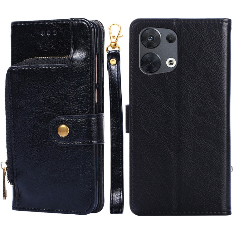 Borsa con cerniera PU + TPU Custodia per telefono in pelle con vibrazione orizzontale, For OPPO Reno5 A, For OPPO Reno6 4G, For OPPO Reno8 5G, For OPPO Reno8 Pro 5G, For OPPO Reno8 Pro+ 5G, For OPPO Realme GT Master/Q3 Pro Carnival