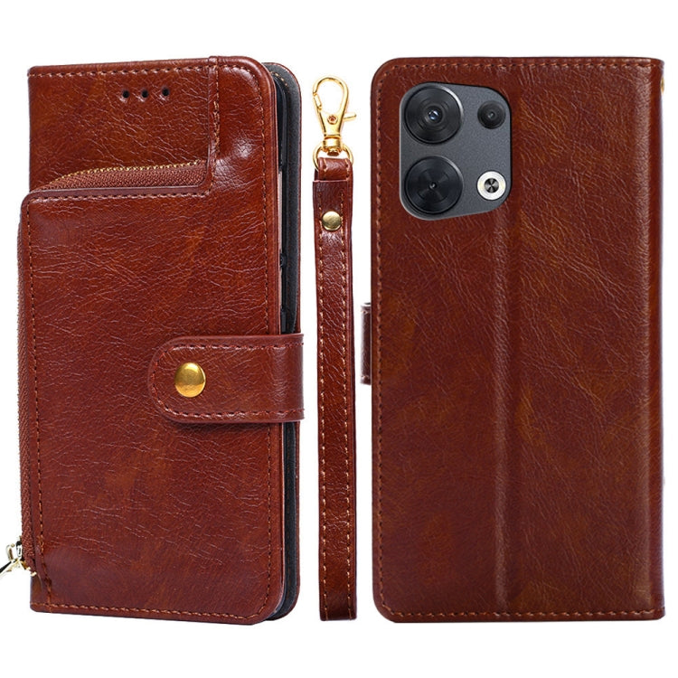 Borsa con cerniera PU + TPU Custodia per telefono in pelle con vibrazione orizzontale, For OPPO Reno5 A, For OPPO Reno6 4G, For OPPO Reno8 5G, For OPPO Reno8 Pro 5G, For OPPO Reno8 Pro+ 5G, For OPPO Realme GT Master/Q3 Pro Carnival
