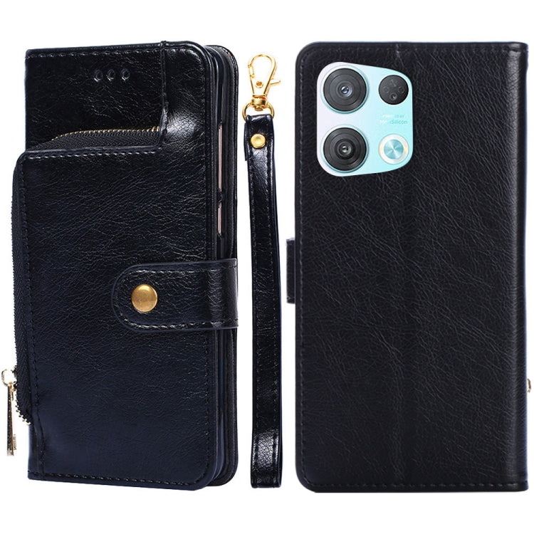 Borsa con cerniera PU + TPU Custodia per telefono in pelle con vibrazione orizzontale, For OPPO Reno5 A, For OPPO Reno6 4G, For OPPO Reno8 5G, For OPPO Reno8 Pro 5G, For OPPO Reno8 Pro+ 5G, For OPPO Realme GT Master/Q3 Pro Carnival