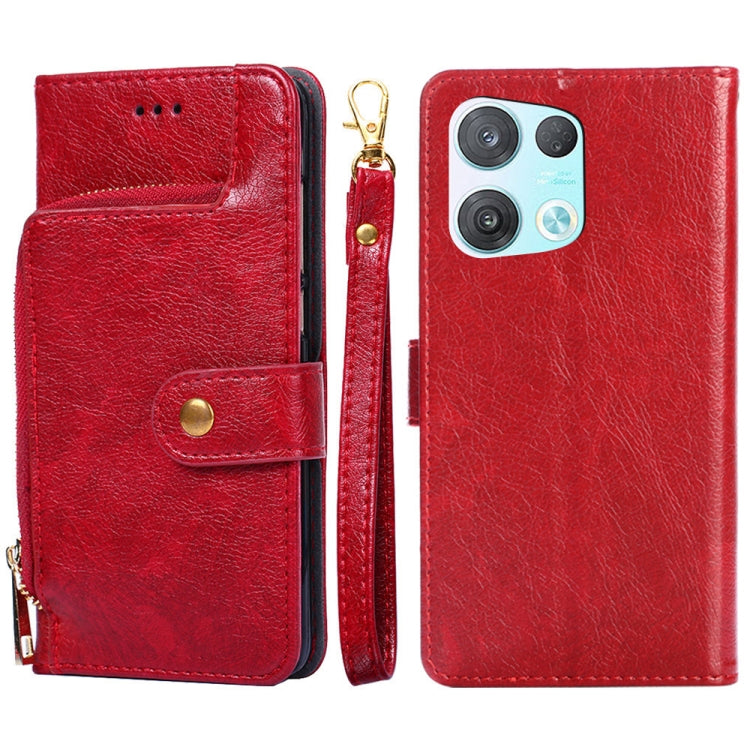 Borsa con cerniera PU + TPU Custodia per telefono in pelle con vibrazione orizzontale, For OPPO Reno5 A, For OPPO Reno6 4G, For OPPO Reno8 5G, For OPPO Reno8 Pro 5G, For OPPO Reno8 Pro+ 5G, For OPPO Realme GT Master/Q3 Pro Carnival