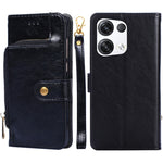 Borsa con cerniera PU + TPU Custodia per telefono in pelle con vibrazione orizzontale, For OPPO Reno5 A, For OPPO Reno6 4G, For OPPO Reno8 5G, For OPPO Reno8 Pro 5G, For OPPO Reno8 Pro+ 5G, For OPPO Realme GT Master/Q3 Pro Carnival