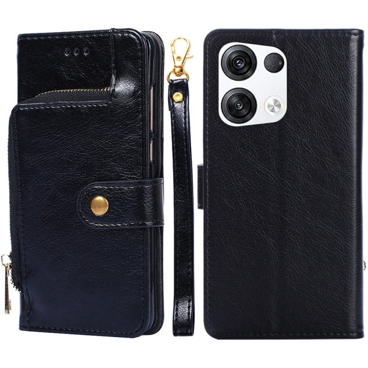 Borsa con cerniera PU + TPU Custodia per telefono in pelle con vibrazione orizzontale, For OPPO Reno5 A, For OPPO Reno6 4G, For OPPO Reno8 5G, For OPPO Reno8 Pro 5G, For OPPO Reno8 Pro+ 5G, For OPPO Realme GT Master/Q3 Pro Carnival