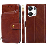 Borsa con cerniera PU + TPU Custodia per telefono in pelle con vibrazione orizzontale, For OPPO Reno5 A, For OPPO Reno6 4G, For OPPO Reno8 5G, For OPPO Reno8 Pro 5G, For OPPO Reno8 Pro+ 5G, For OPPO Realme GT Master/Q3 Pro Carnival