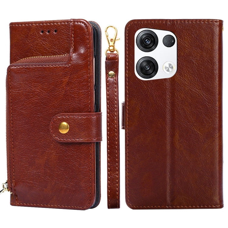 Borsa con cerniera PU + TPU Custodia per telefono in pelle con vibrazione orizzontale, For OPPO Reno5 A, For OPPO Reno6 4G, For OPPO Reno8 5G, For OPPO Reno8 Pro 5G, For OPPO Reno8 Pro+ 5G, For OPPO Realme GT Master/Q3 Pro Carnival