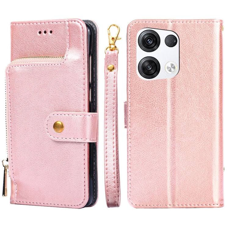 Borsa con cerniera PU + TPU Custodia per telefono in pelle con vibrazione orizzontale, For OPPO Reno5 A, For OPPO Reno6 4G, For OPPO Reno8 5G, For OPPO Reno8 Pro 5G, For OPPO Reno8 Pro+ 5G, For OPPO Realme GT Master/Q3 Pro Carnival