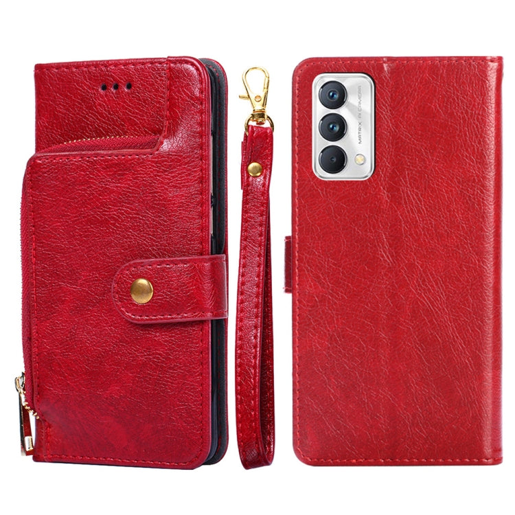 Borsa con cerniera PU + TPU Custodia per telefono in pelle con vibrazione orizzontale, For OPPO Reno5 A, For OPPO Reno6 4G, For OPPO Reno8 5G, For OPPO Reno8 Pro 5G, For OPPO Reno8 Pro+ 5G, For OPPO Realme GT Master/Q3 Pro Carnival