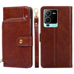 Borsa con cerniera PU + TPU Custodia per telefono in pelle con vibrazione orizzontale, For vivo S10/S10 Pro, For vivo S15 5G, For vivo S15 Pro 5G, For vivo S15e 5G/T1 Snapdragon 778G, For vivo X60 Pro Global Version/X60 Curved Screen, For vivo X70