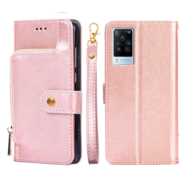 Borsa con cerniera PU + TPU Custodia per telefono in pelle con vibrazione orizzontale, For vivo S10/S10 Pro, For vivo S15 5G, For vivo S15 Pro 5G, For vivo S15e 5G/T1 Snapdragon 778G, For vivo X60 Pro Global Version/X60 Curved Screen, For vivo X70