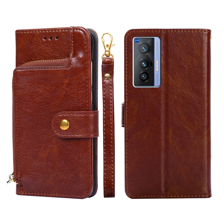 Borsa con cerniera PU + TPU Custodia per telefono in pelle con vibrazione orizzontale, For vivo S10/S10 Pro, For vivo S15 5G, For vivo S15 Pro 5G, For vivo S15e 5G/T1 Snapdragon 778G, For vivo X60 Pro Global Version/X60 Curved Screen, For vivo X70