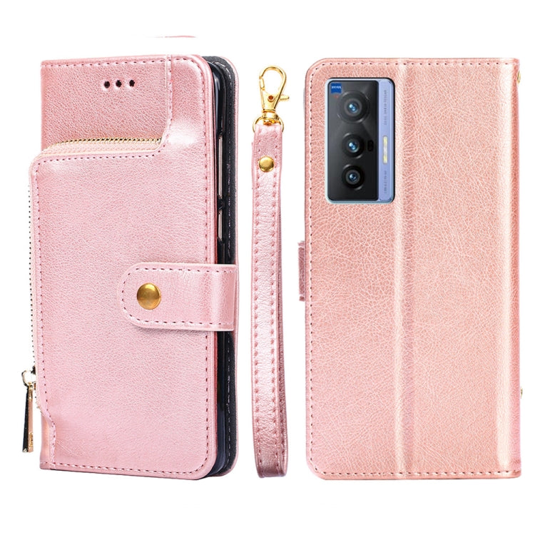 Borsa con cerniera PU + TPU Custodia per telefono in pelle con vibrazione orizzontale, For vivo S10/S10 Pro, For vivo S15 5G, For vivo S15 Pro 5G, For vivo S15e 5G/T1 Snapdragon 778G, For vivo X60 Pro Global Version/X60 Curved Screen, For vivo X70