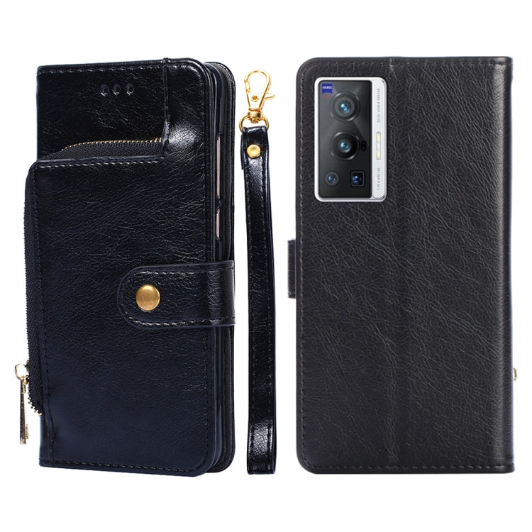 Borsa con cerniera PU + TPU Custodia per telefono in pelle con vibrazione orizzontale, For vivo X70 Pro, For vivo X70 Pro+, For vivo Y15s Global Version, For vivo Y21/Y21s/Y33s