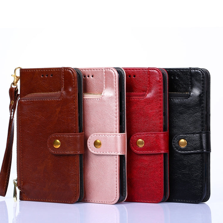 Borsa con cerniera PU + TPU Custodia per telefono in pelle con vibrazione orizzontale, For vivo X70 Pro, For vivo X70 Pro+, For vivo Y15s Global Version, For vivo Y21/Y21s/Y33s