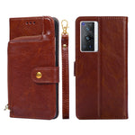 Borsa con cerniera PU + TPU Custodia per telefono in pelle con vibrazione orizzontale, For vivo X70 Pro, For vivo X70 Pro+, For vivo Y15s Global Version, For vivo Y21/Y21s/Y33s