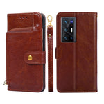 Borsa con cerniera PU + TPU Custodia per telefono in pelle con vibrazione orizzontale, For vivo X70 Pro, For vivo X70 Pro+, For vivo Y15s Global Version, For vivo Y21/Y21s/Y33s