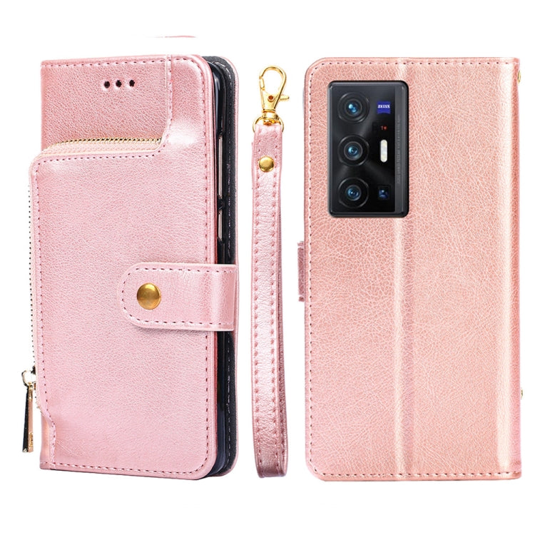Borsa con cerniera PU + TPU Custodia per telefono in pelle con vibrazione orizzontale, For vivo X70 Pro, For vivo X70 Pro+, For vivo Y15s Global Version, For vivo Y21/Y21s/Y33s