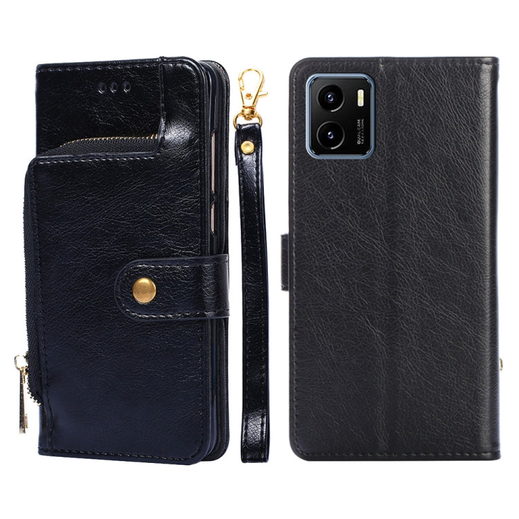 Borsa con cerniera PU + TPU Custodia per telefono in pelle con vibrazione orizzontale, For vivo X70 Pro, For vivo X70 Pro+, For vivo Y15s Global Version, For vivo Y21/Y21s/Y33s