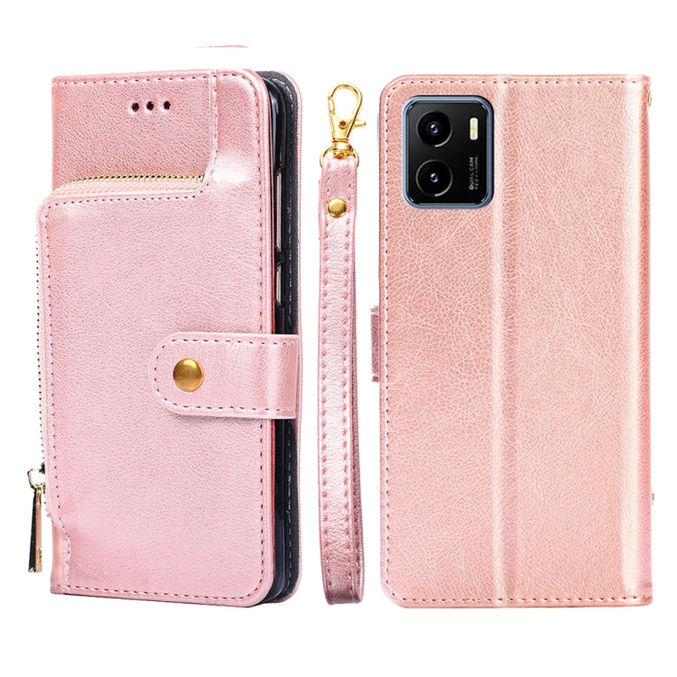 Borsa con cerniera PU + TPU Custodia per telefono in pelle con vibrazione orizzontale, For vivo X70 Pro, For vivo X70 Pro+, For vivo Y15s Global Version, For vivo Y21/Y21s/Y33s