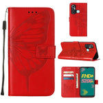 Custodia per telefono in pelle con farfalla goffrata, For Infinix Hot 11