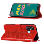 Custodia per telefono in pelle con farfalla goffrata, For Infinix Hot 11