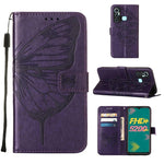 Custodia per telefono in pelle con farfalla goffrata, For Infinix Hot 11