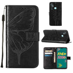 Custodia per telefono in pelle con farfalla goffrata, For Infinix Hot 11